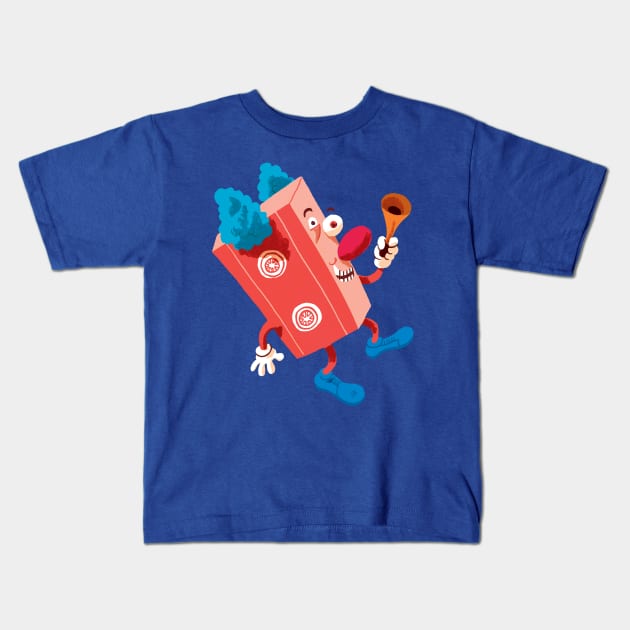 Clown Tape Kids T-Shirt by washburnillustration